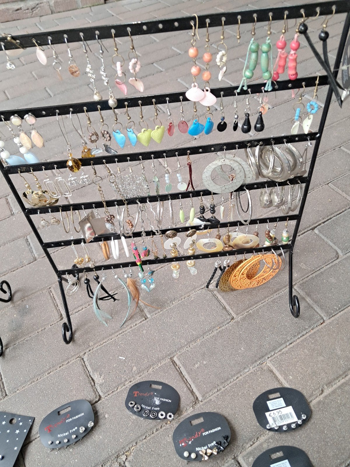 oorbellen Nickel vrij knopjes en lange oorbellen nieuw, Ophalen of Verzenden, Nieuw, Overige materialen, Knopjes of Stekers