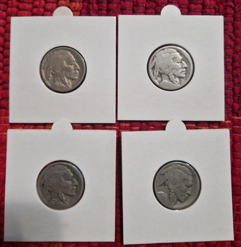 Amerikaanse Buffalo nickels., Ophalen of Verzenden, Noord-Amerika