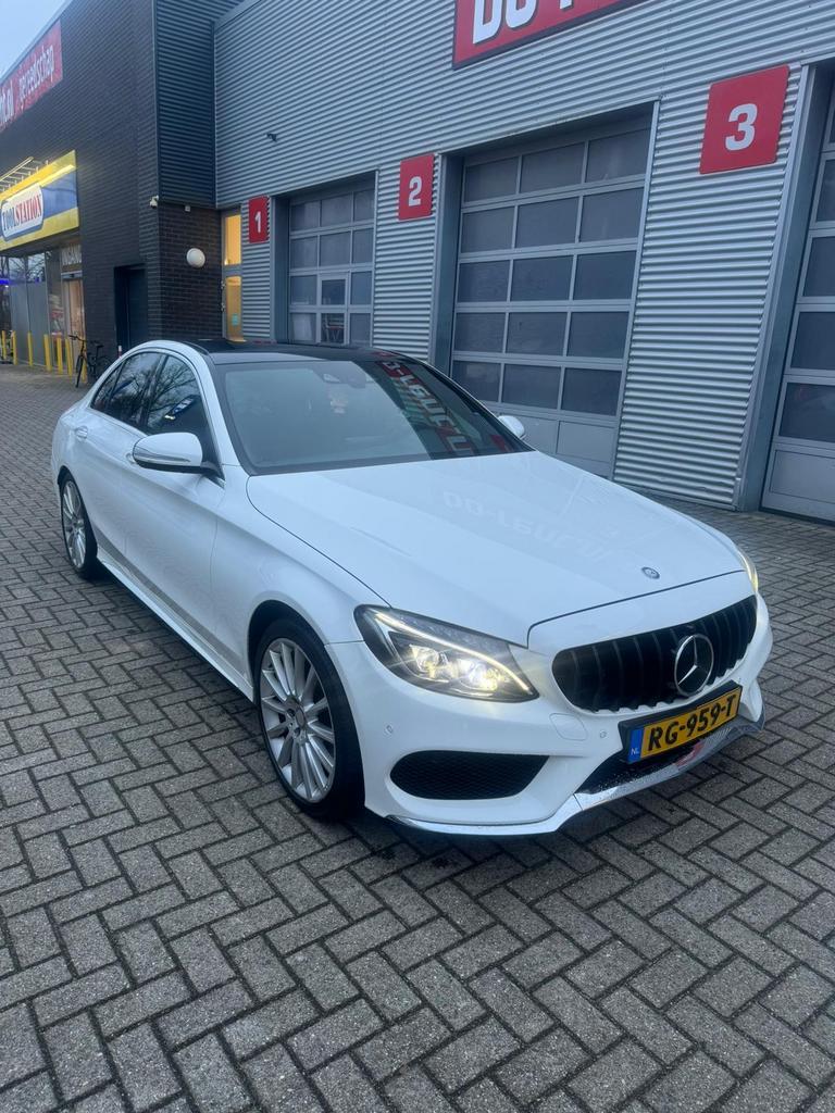 Mercedes-Benz C-Klasse C220 CDI 2.1 125KW Aut7 2015 Wit, Auto's, Automaat, Achterwielaandrijving, 1800 kg, 4 cilinders