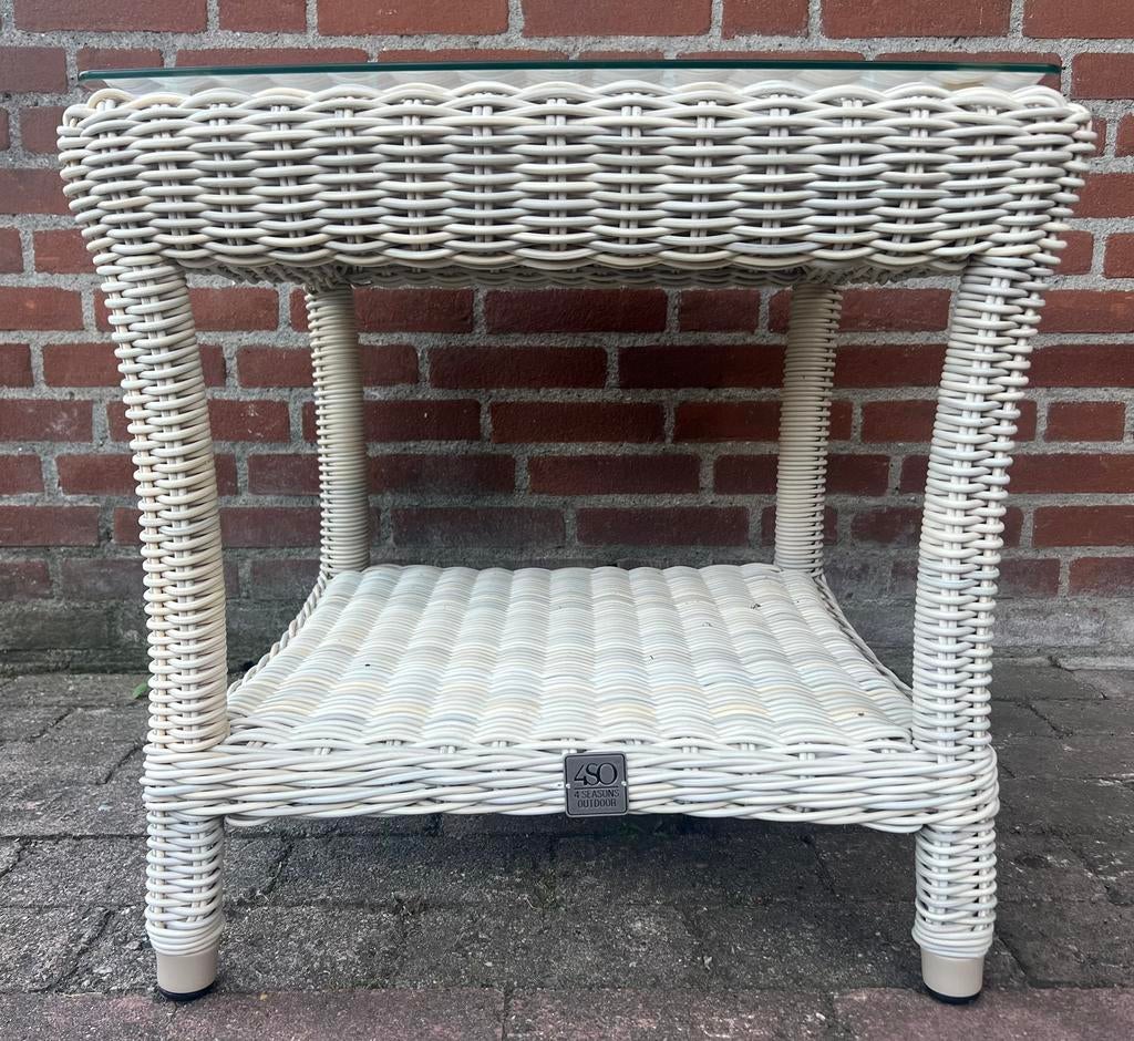 Nieuwe bijzettafel van 4 Seasons Outdoor, Tuin en Terras, Ophalen, Nieuw, Vierkant, Wicker