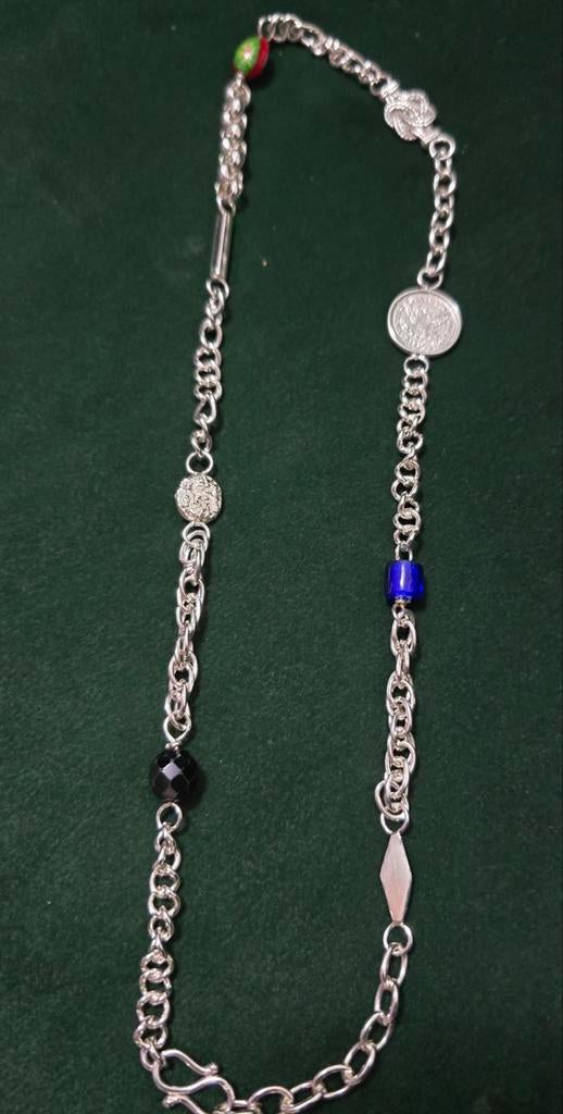 Nieuwe Zilveren Ala Kondre Ketting, Ophalen of Verzenden, Nieuw, Zilver, Zilver