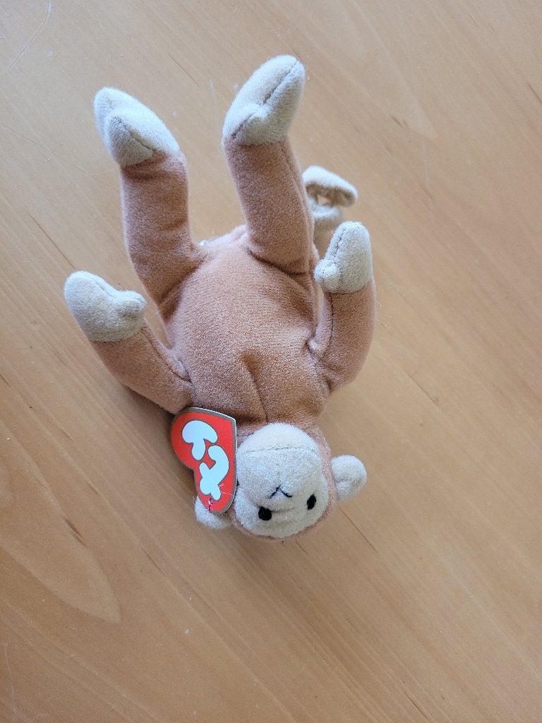 Ty Teenie Beanie Baby McDonalds Serie 2 Aap Mitch, Ophalen of Verzenden, Zo goed als nieuw, Overige typen