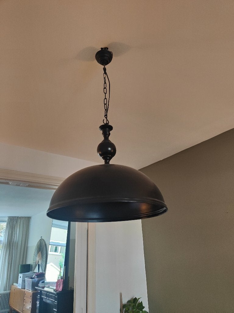 3 zwarte Hanglampen, Ophalen, Zo goed als nieuw