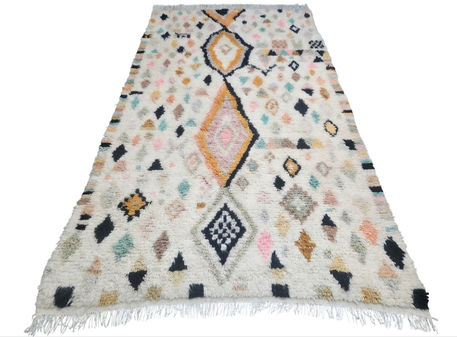Handgeknoopt oosters Berber tapijt Azilal modern 150x263cm, Bohemian, Marokkaans, Modern, 150 tot 200 cm, Www.hypepopup.nl, Ophalen of Verzenden