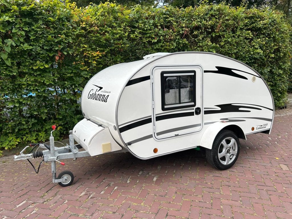zeer nette Gobanna 1500 brake teardrop / mini caravan, Caravans en Kamperen, Caravans, Overige typen, Tot en met 2, Bedrijf, Tot 500 kg