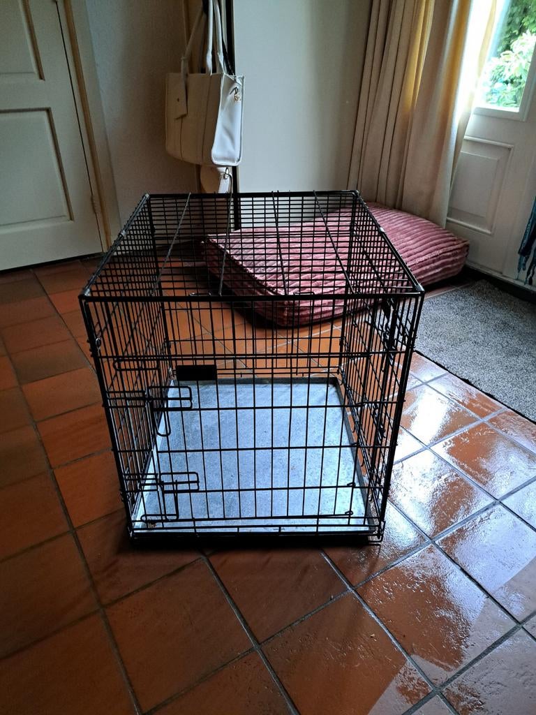 Honden benche opvouwbaar,zwart metaal, Ophalen