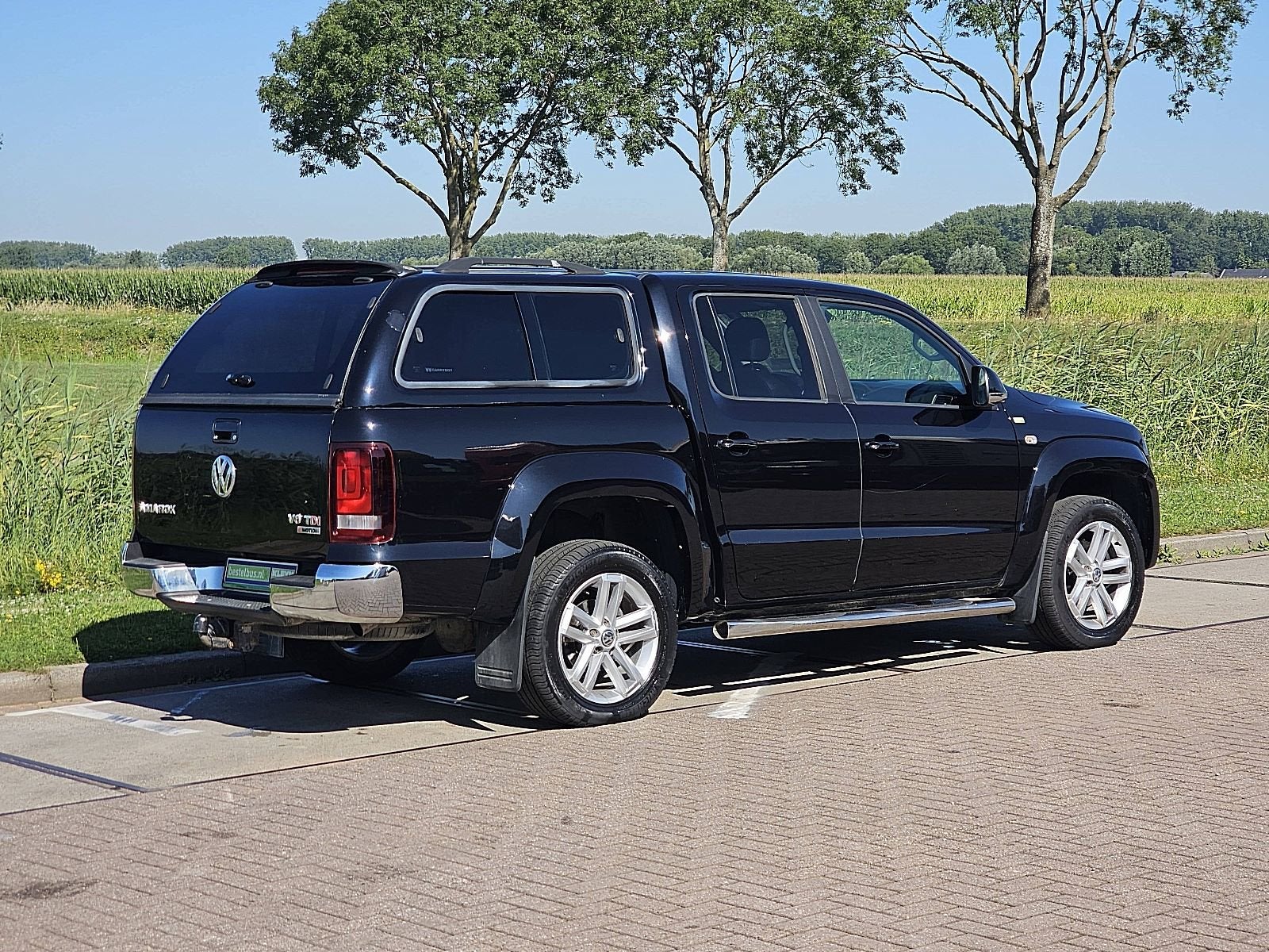 VOLKSWAGEN AMAROK 3.0 TDI dubbelecabine v6 4x4, Auto's, Automaat, Gebruikt, Euro 6, Zwart