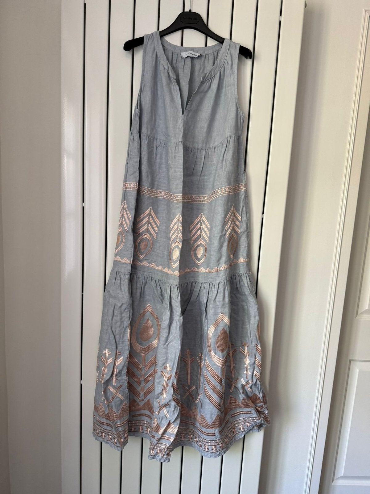 GREEK ARCHAIC KORI - Maxi Blauw | Rosé Jurk | S, Blauw, Ophalen of Verzenden, Zo goed als nieuw, Maat 36 (S)