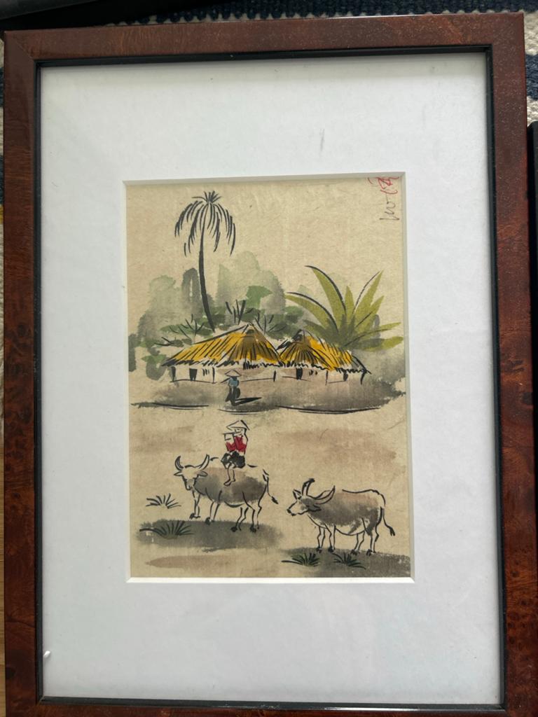 Ingelijste kunstwerken uit Japan en Zuid-Oost Azië, Ophalen of Verzenden
