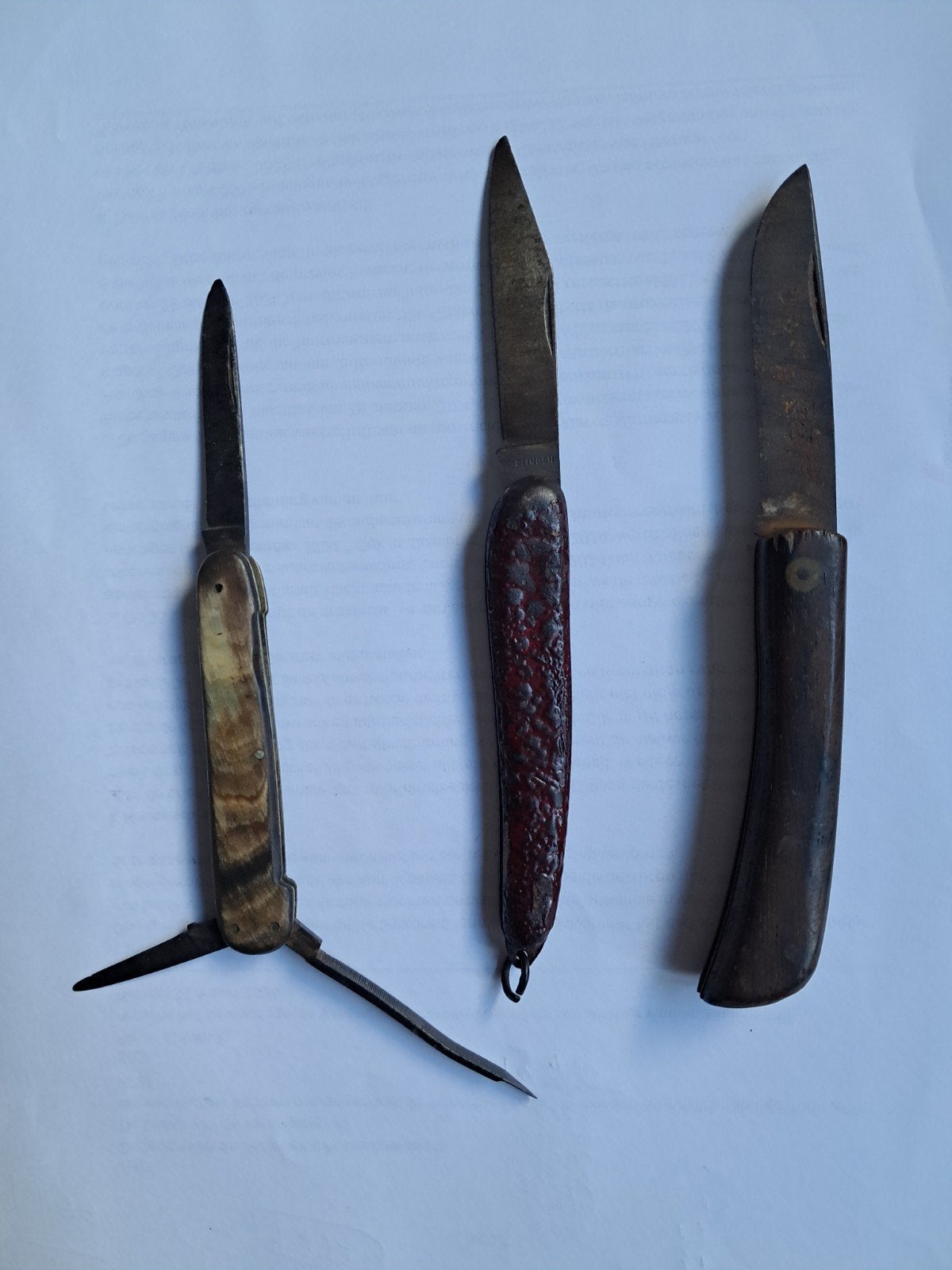 Antieke Zakmessen o.a. Rich.abr.herder Solingen, Ophalen of Verzenden
