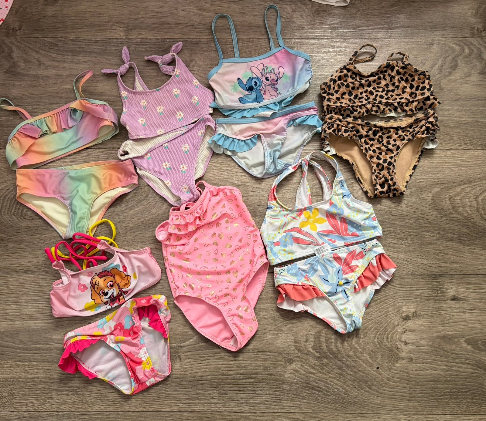 Bundel zwemkleding bikini’s & badpak maat 98/104, Maat 98, Bikiniset, Meisje, Ophalen of Verzenden