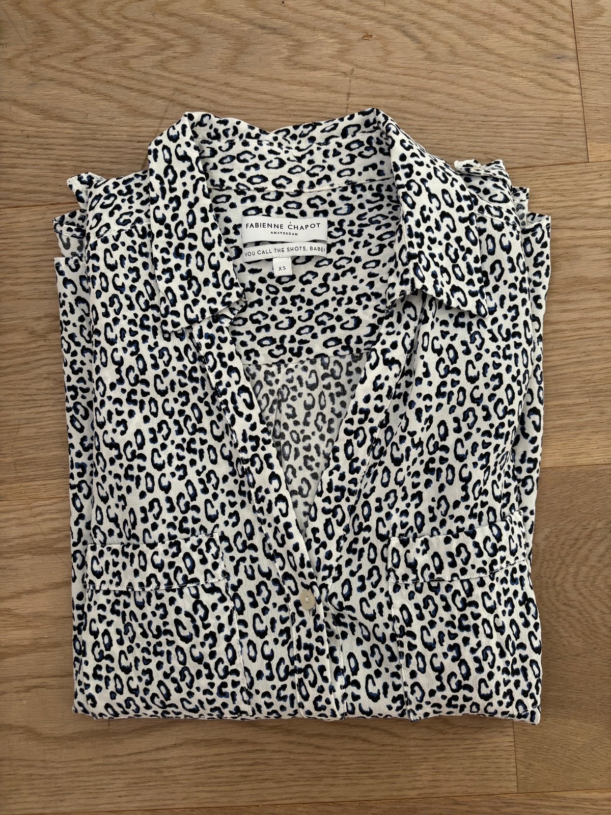 Fabienne Chapot blouse XS, Ophalen of Verzenden, Zo goed als nieuw, Maat 34 (XS) of kleiner, Blauw