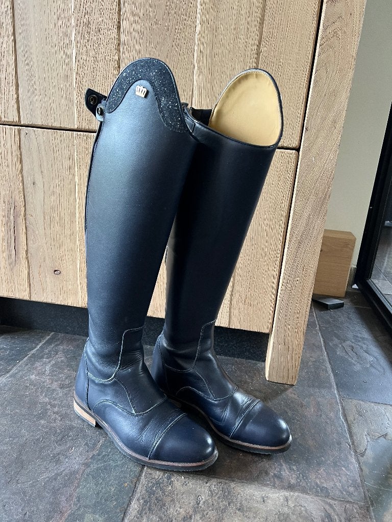 Donkerblauwe Kingsley paardrijlaarzen 38 MA S, Dieren en Toebehoren, Paardrijkleding, Dressuur, Ophalen of Verzenden, Zo goed als nieuw