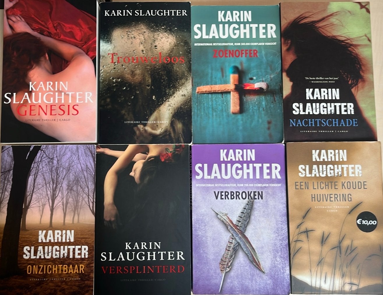 Karin Slaughter Boekenpakket - 8 Thrillers, Ophalen of Verzenden, Gelezen, Nederland