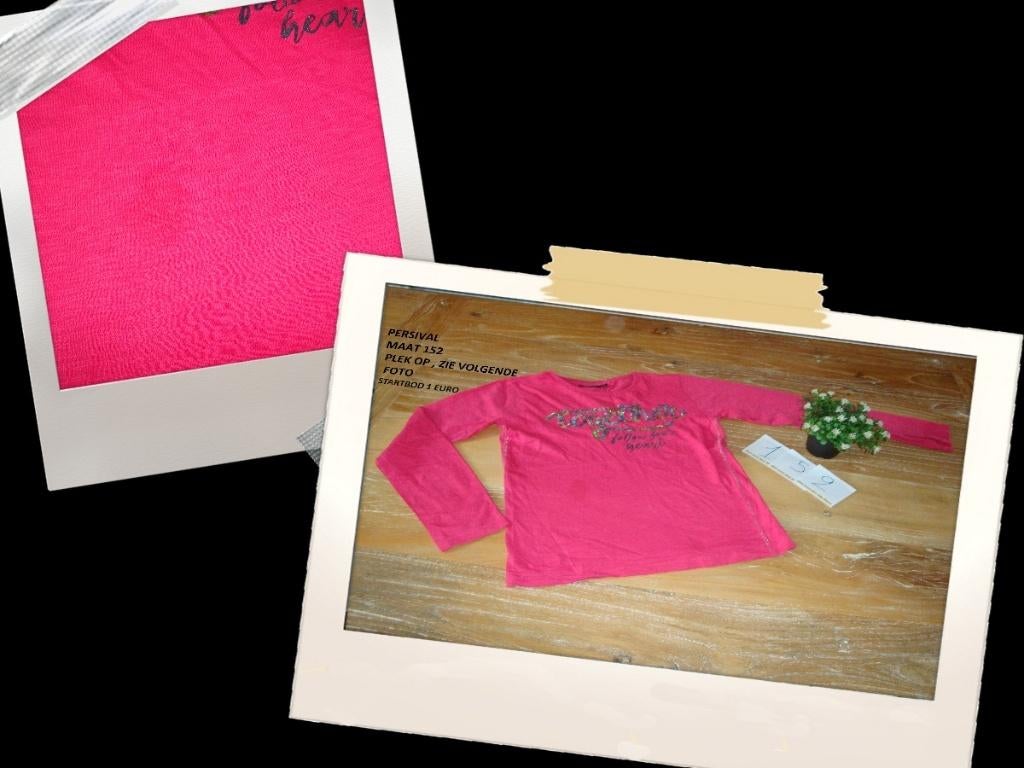 roze longsleeve together, Kinderen en Baby's, Kinderkleding | Maat 152, Meisje, Ophalen of Verzenden, Zo goed als nieuw, Shirt of Longsleeve