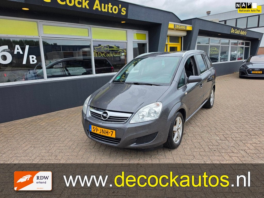 Opel Zafira 1.8 Business, Auto's, Opel, Voorwielaandrijving, Gebruikt, 4 cilinders, Zilver of Grijs