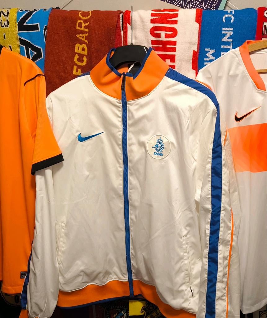 Trainingsjack jasje Nederlands elftal, Maat L, Verzenden, Zo goed als nieuw, Shirt