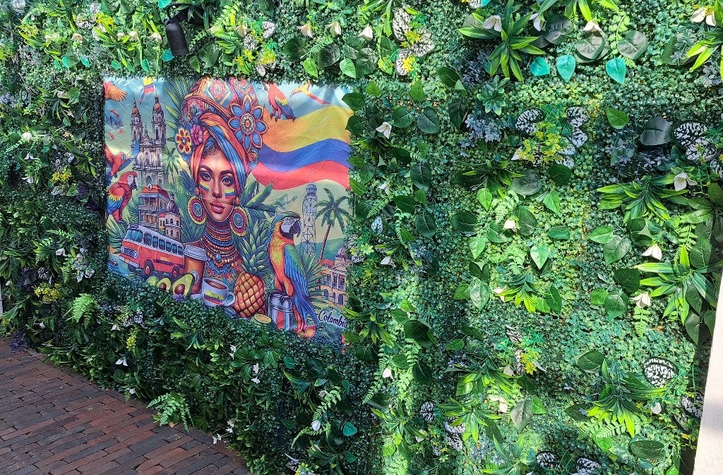Kunstplant wandpanelen, Ophalen of Verzenden, Nieuw, Binnen, Inclusief kunstbloemen
