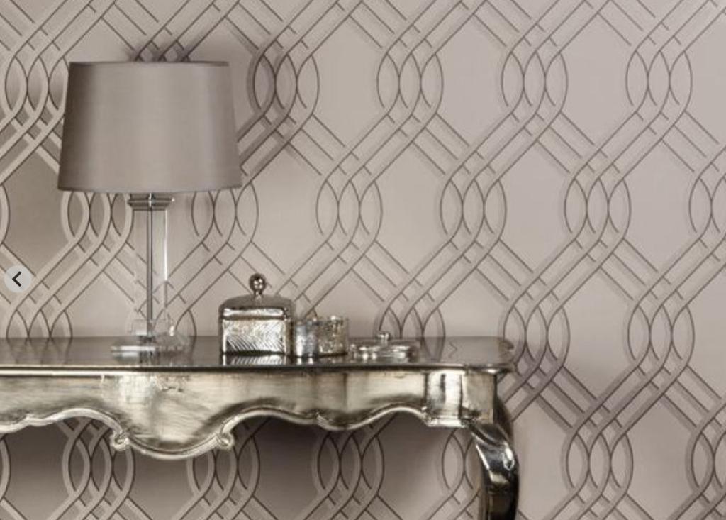Behang, luxe, met reliëfafwerking. PER ROL NU VOOR, Huis en Inrichting, Stoffering | Behang, Beige, Bruin, 75 m² of meer, Ophalen