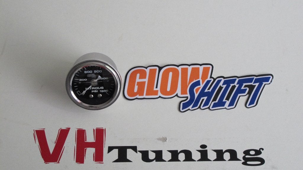 Glow Shift NOS-1500 38MM NOS Nitrous druk meter tot 1500PSI, Ophalen of Verzenden