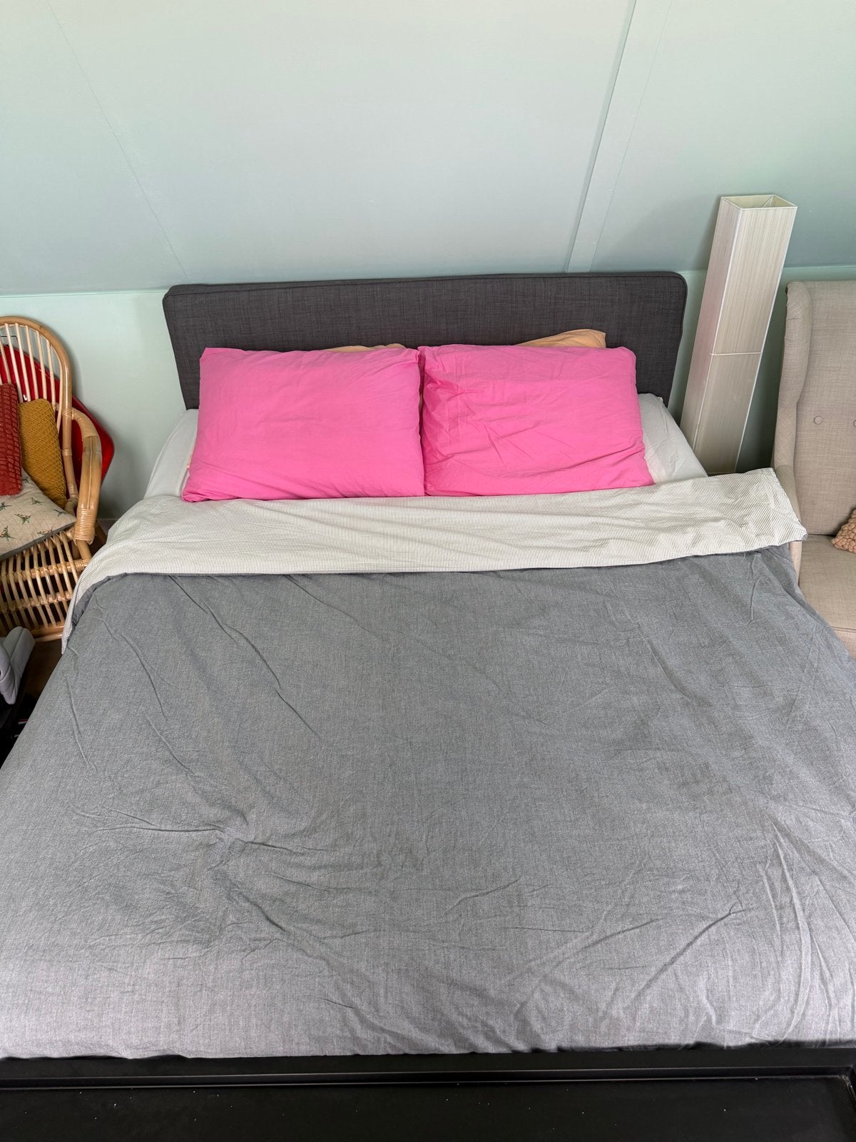 IKEA tweepersoonsbed 160x200 incl matras, Ophalen, Tweepersoons, Zo goed als nieuw, 200 cm
