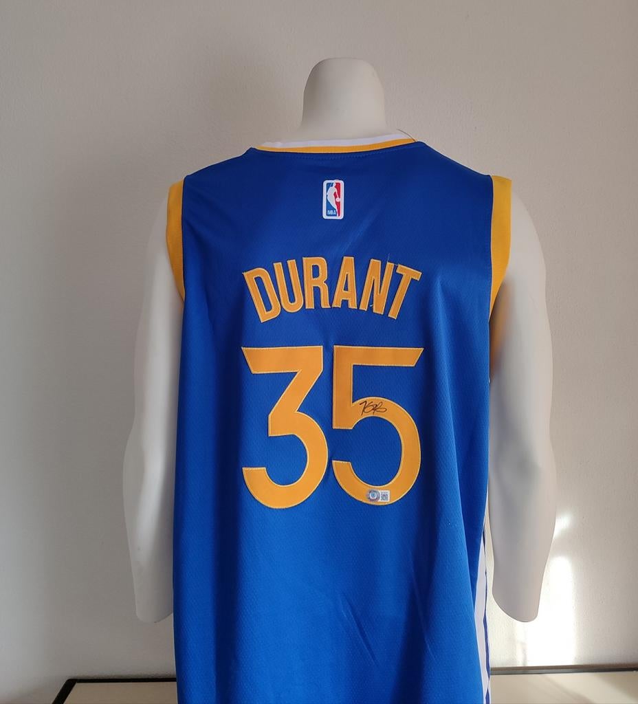 Gesigneerd door Kevin Durant met Beckett certificaat, Ophalen of Verzenden, Zo goed als nieuw, Buitenlandse clubs, Shirt