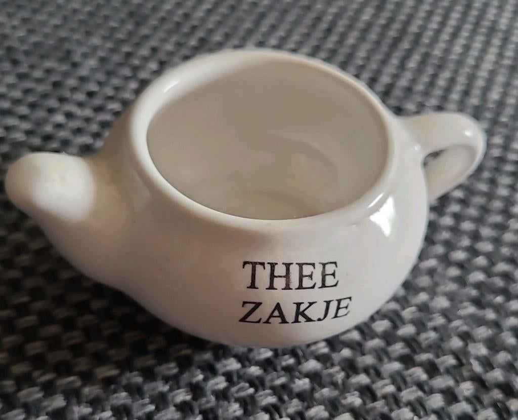 Houder voor gebruikte theezakjes porselein, Ophalen of Verzenden, Opbergdoos
