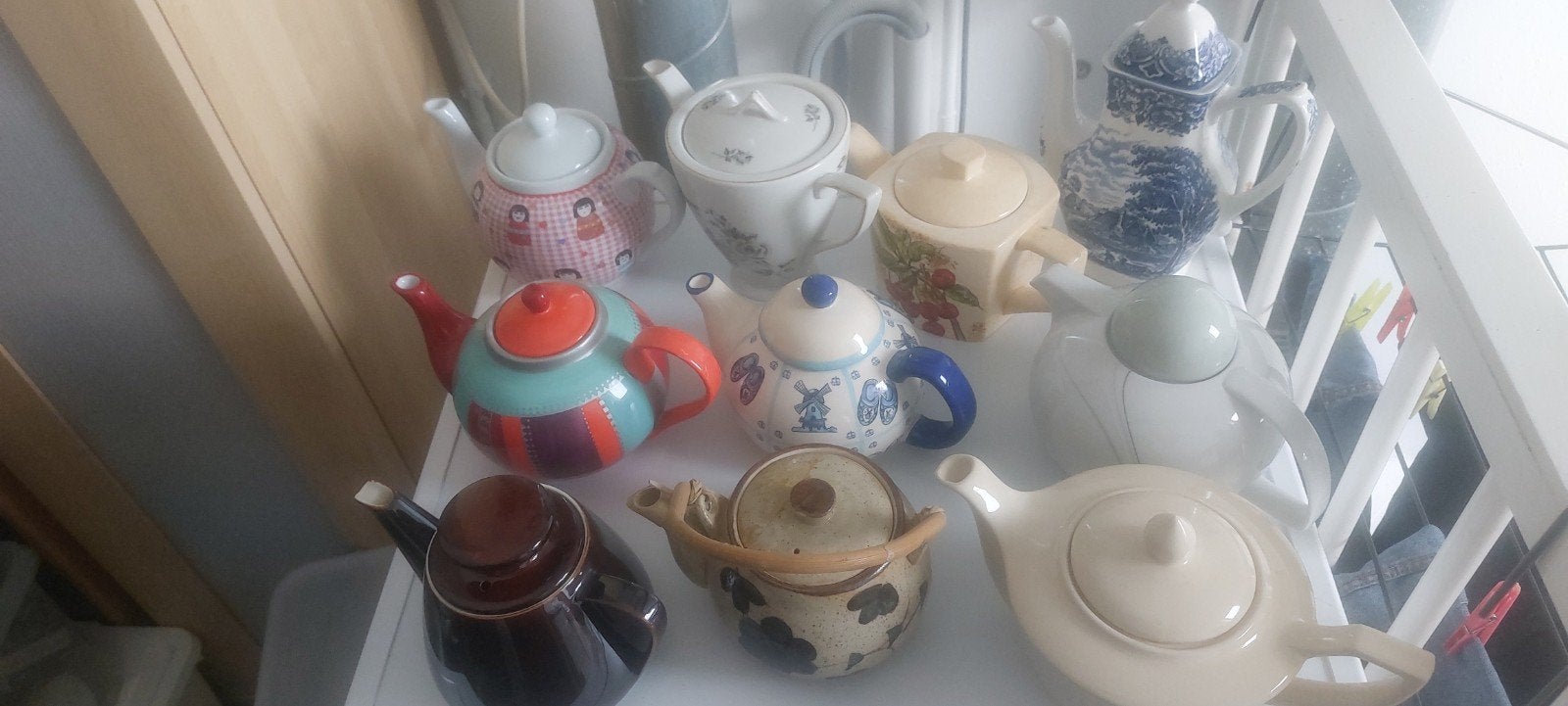 Diverse theepotten collectie - Verschillende stijlen, Antiek en Kunst, Ophalen