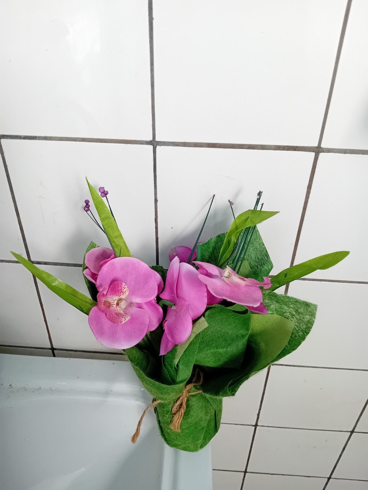 Potje met kunst orchidee, Huis en Inrichting, Ophalen