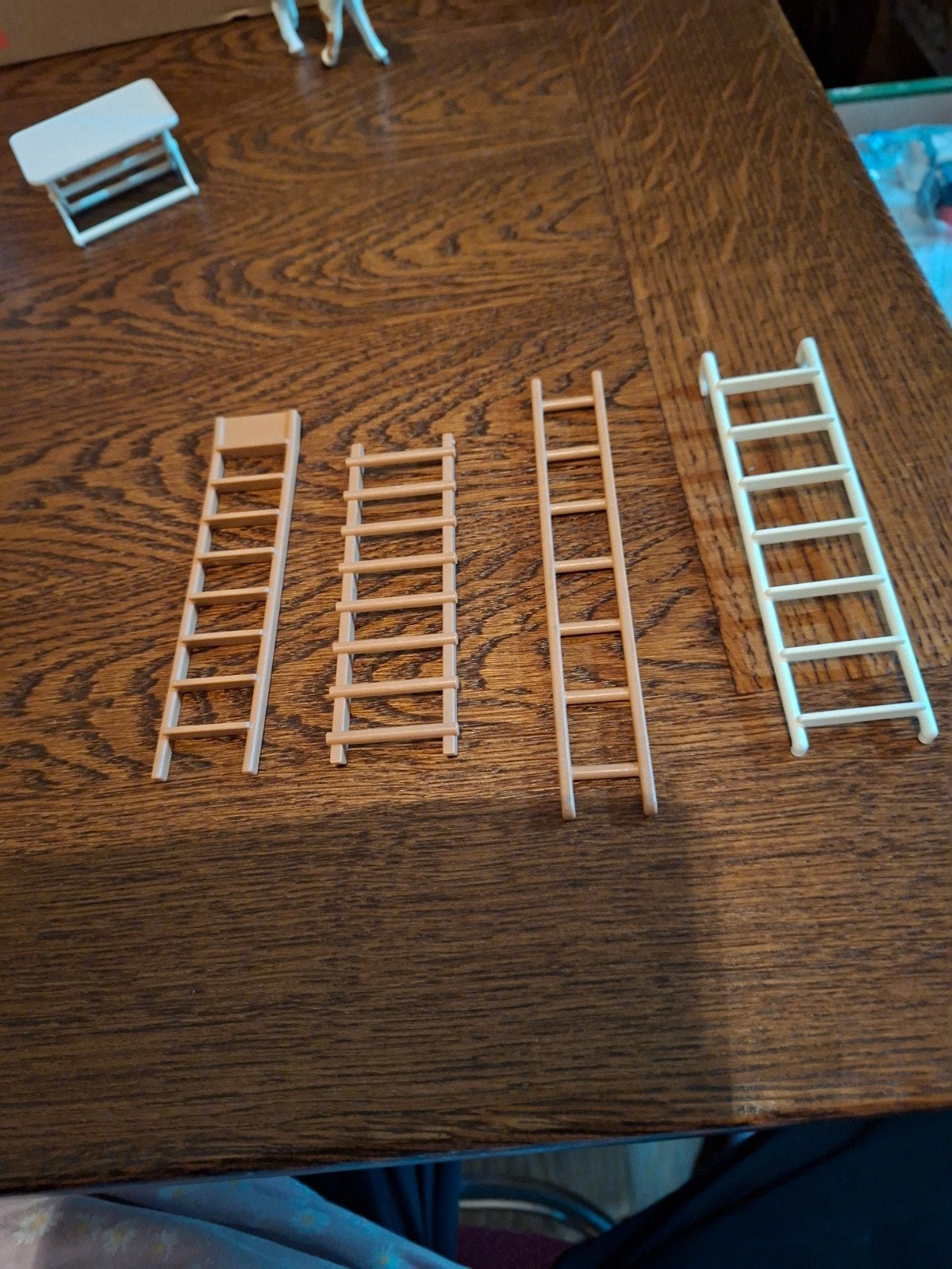 3 bruine en 1 witte ladder, Kinderen en Baby's, Ophalen of Verzenden, Gebruikt