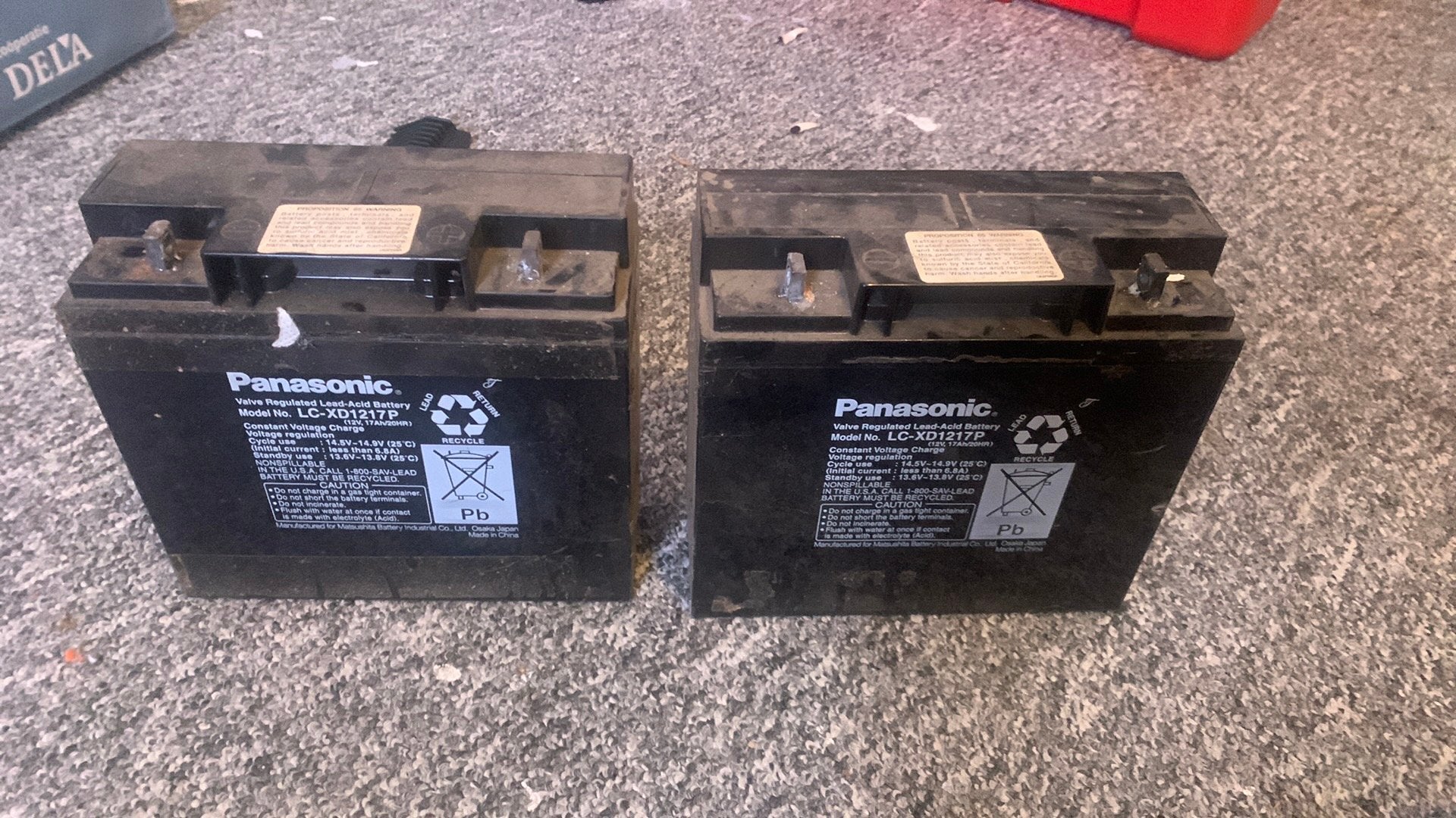2 keer panasonic accu, Ophalen of Verzenden, Nieuw