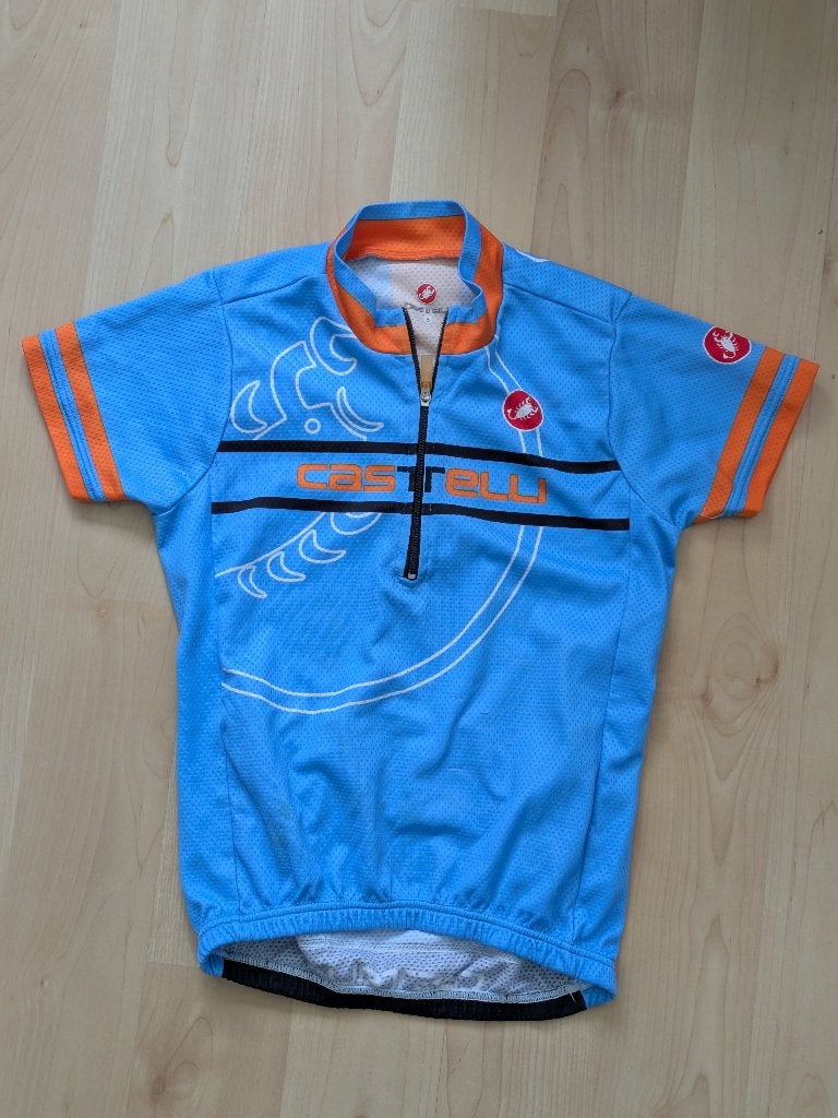 Castelli fietsshirt kids maat 8, Ophalen of Verzenden, Bovenkleding