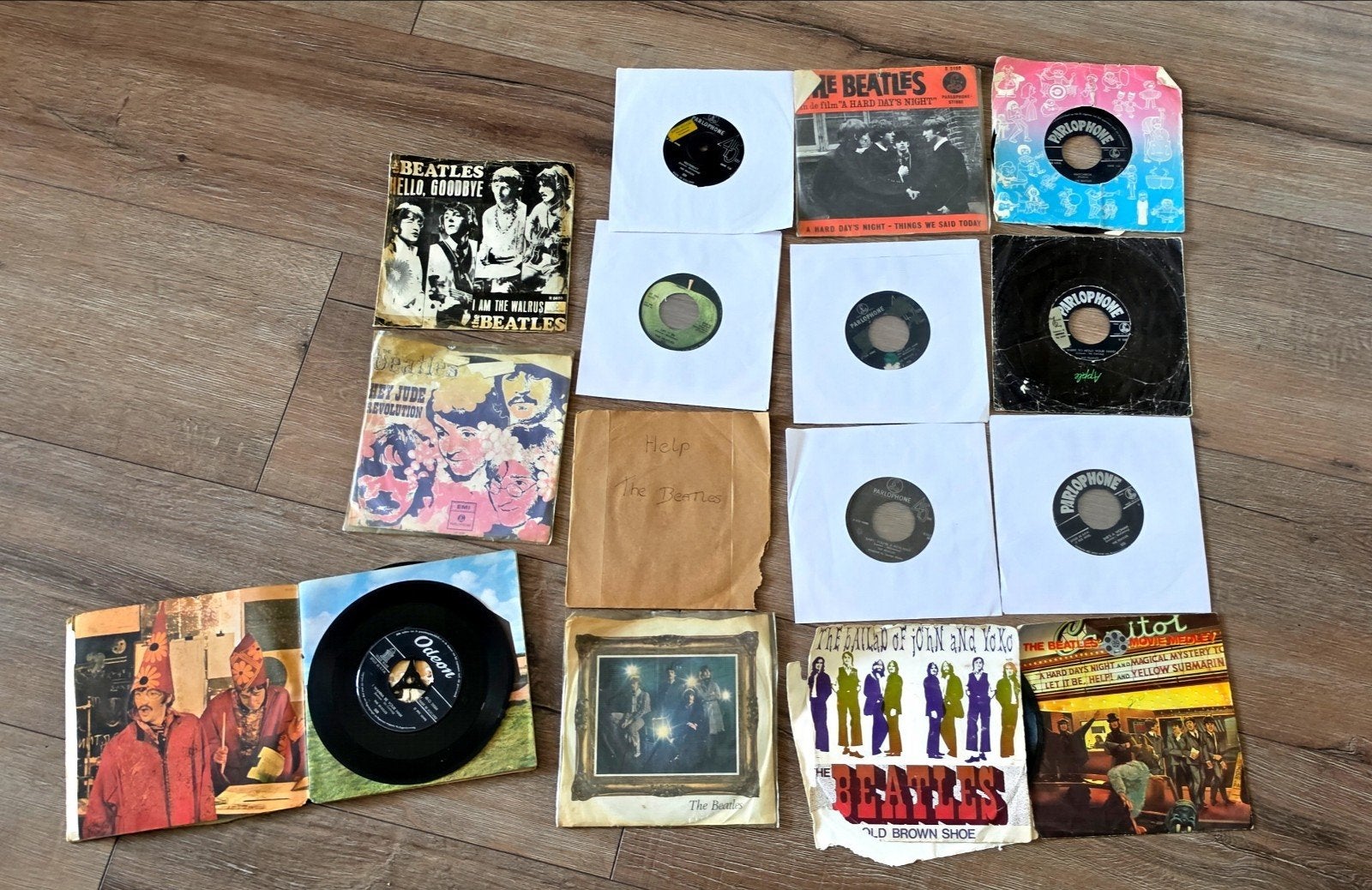 te koop singles en lp's  the Beatles  en John lennon, 4 bedels of meer, Ophalen, Overige materialen, Overige merken