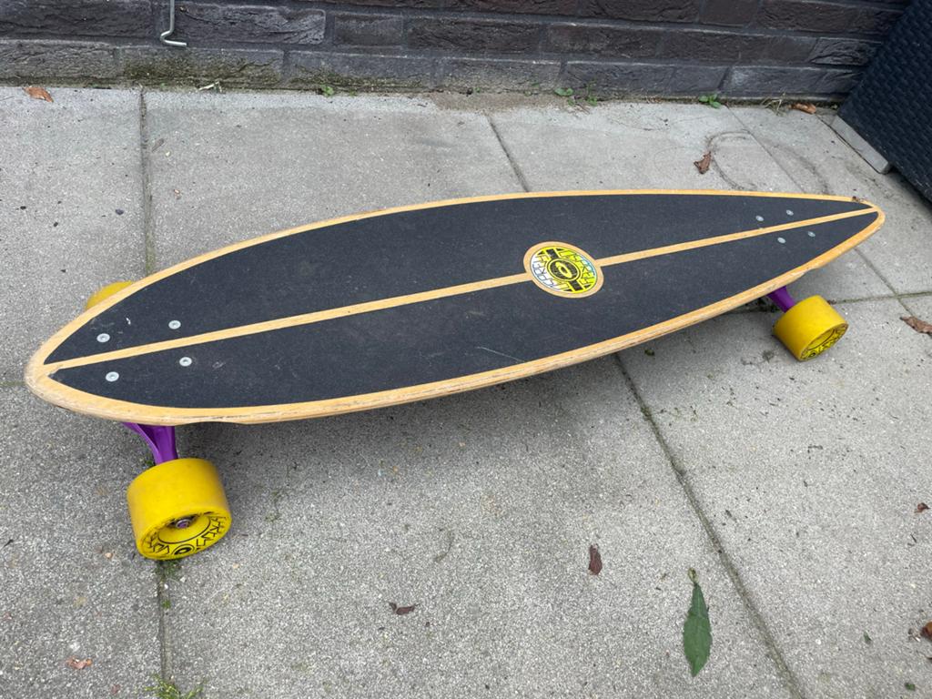 GoldCoast Longboard - Kleurrijk en in goede staat, Ophalen, Gebruikt, Skateboard, Longboard