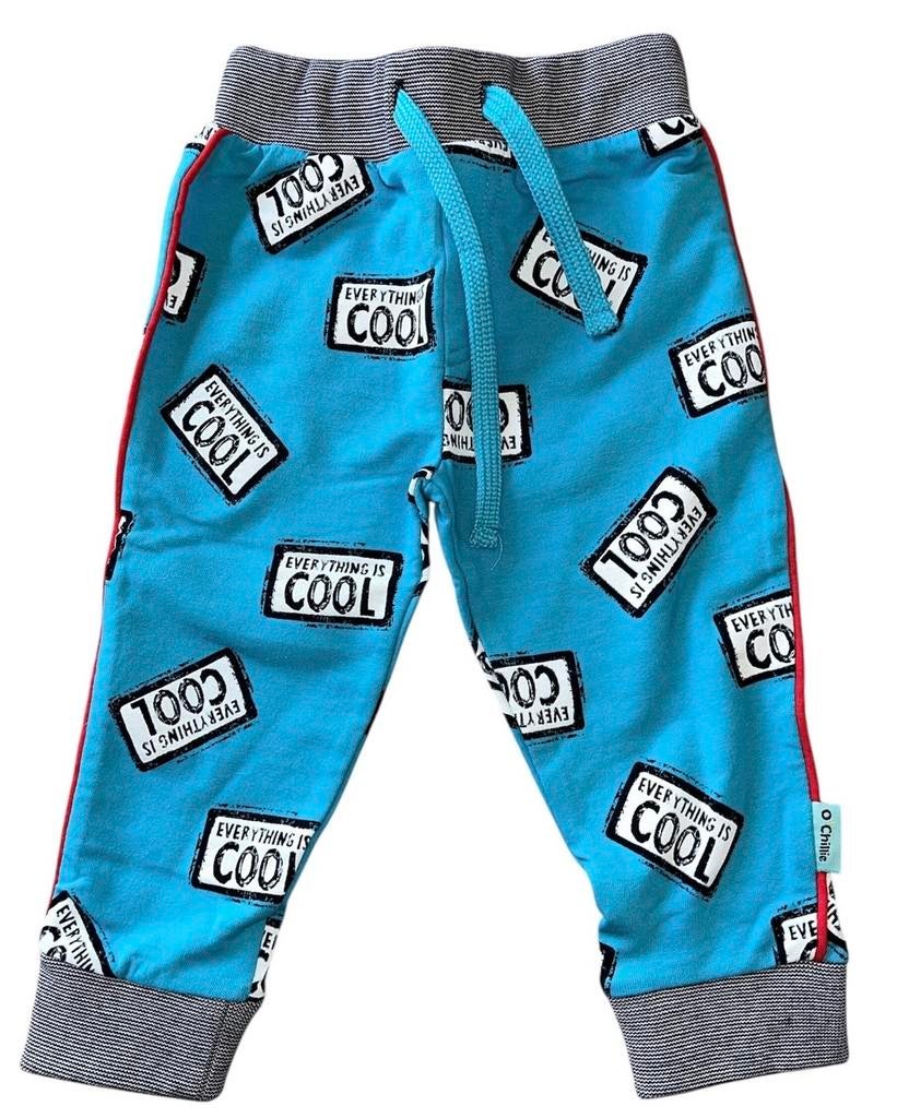 O'Chillie blauwe joggingbroek 'Everything is cool' maat 80, Kinderen en Baby's, Babykleding | Maat 80, Ophalen of Verzenden, Nieuw