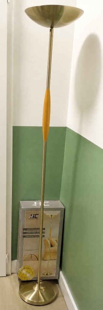 Vloer Schemerlamp, Ophalen, Gebruikt, Hout, 150 tot 200 cm