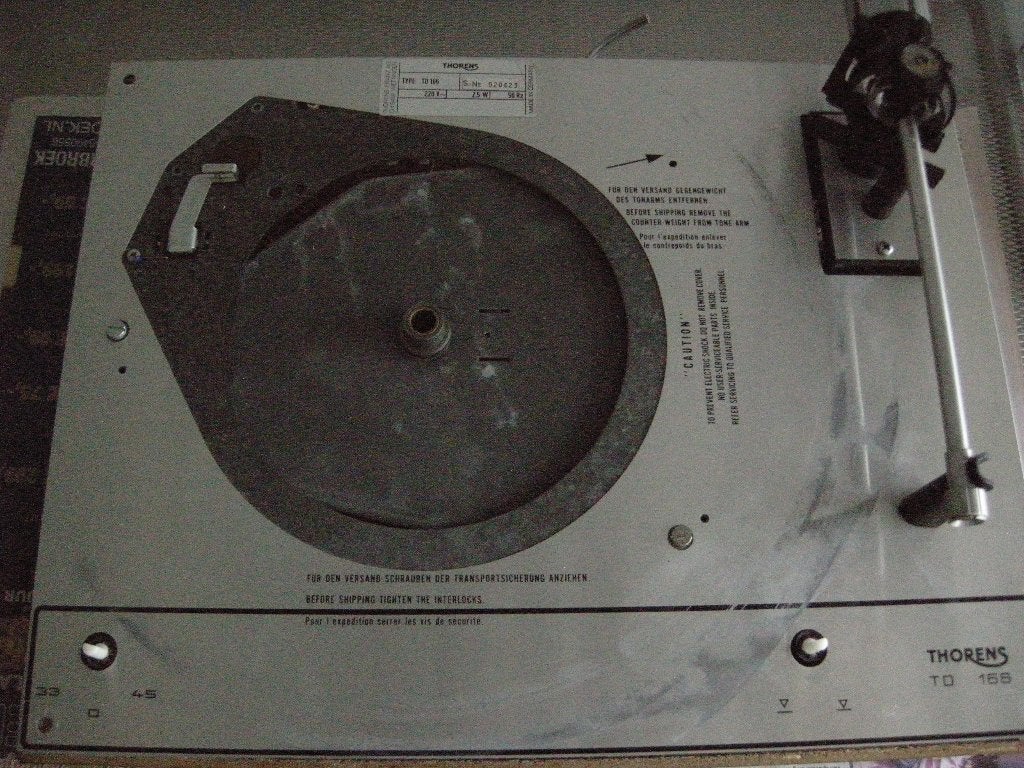 Thorens TD 166 onderdelen, Audio, Tv en Foto, Platenspelers, Ophalen, Gebruikt, Platenspeler-onderdeel, Thorens
