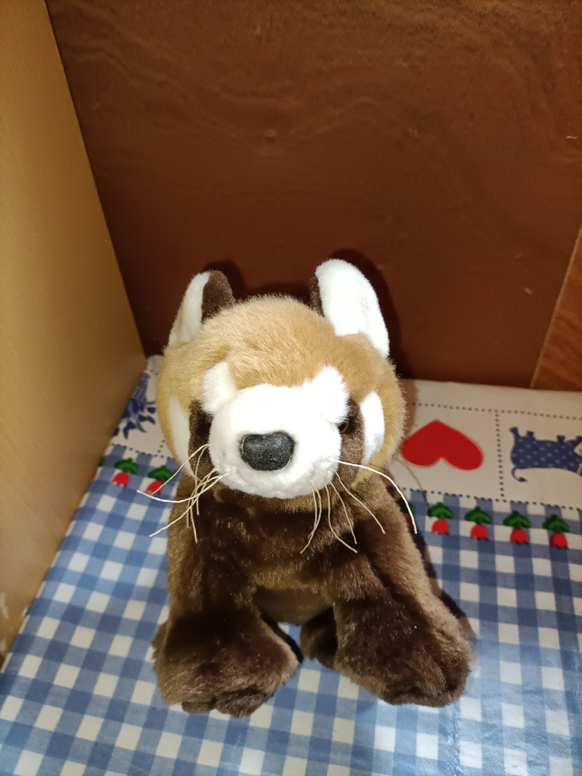 Rode panda knuffel Nature Planet 22 cm, Kinderen en Baby's, Speelgoed | Knuffels en Pluche, Ophalen of Verzenden, Zo goed als nieuw