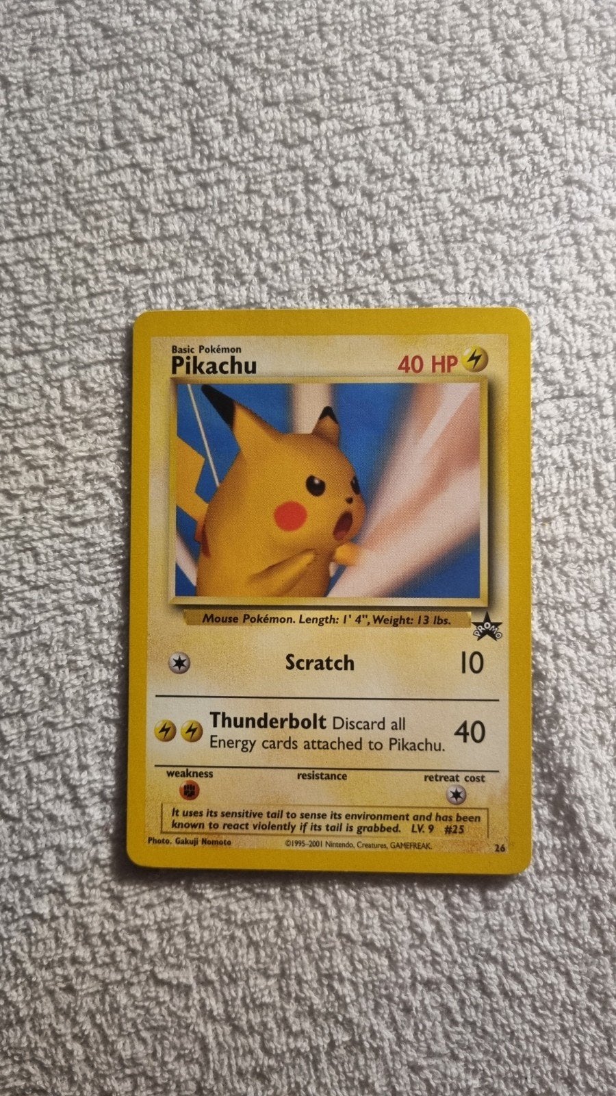 Pikachu black star promo!, Ophalen of Verzenden, Zo goed als nieuw