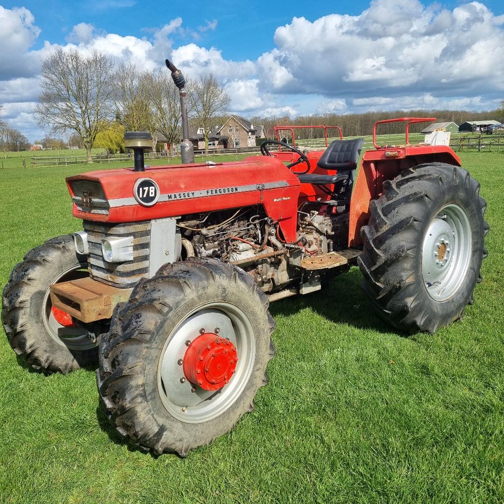 Massey Ferguson MF178 4-wiel, Zakelijke goederen, Agrarisch | Tractoren, Ophalen, Oldtimer, Tot 80 Pk, 5000 tot 7500