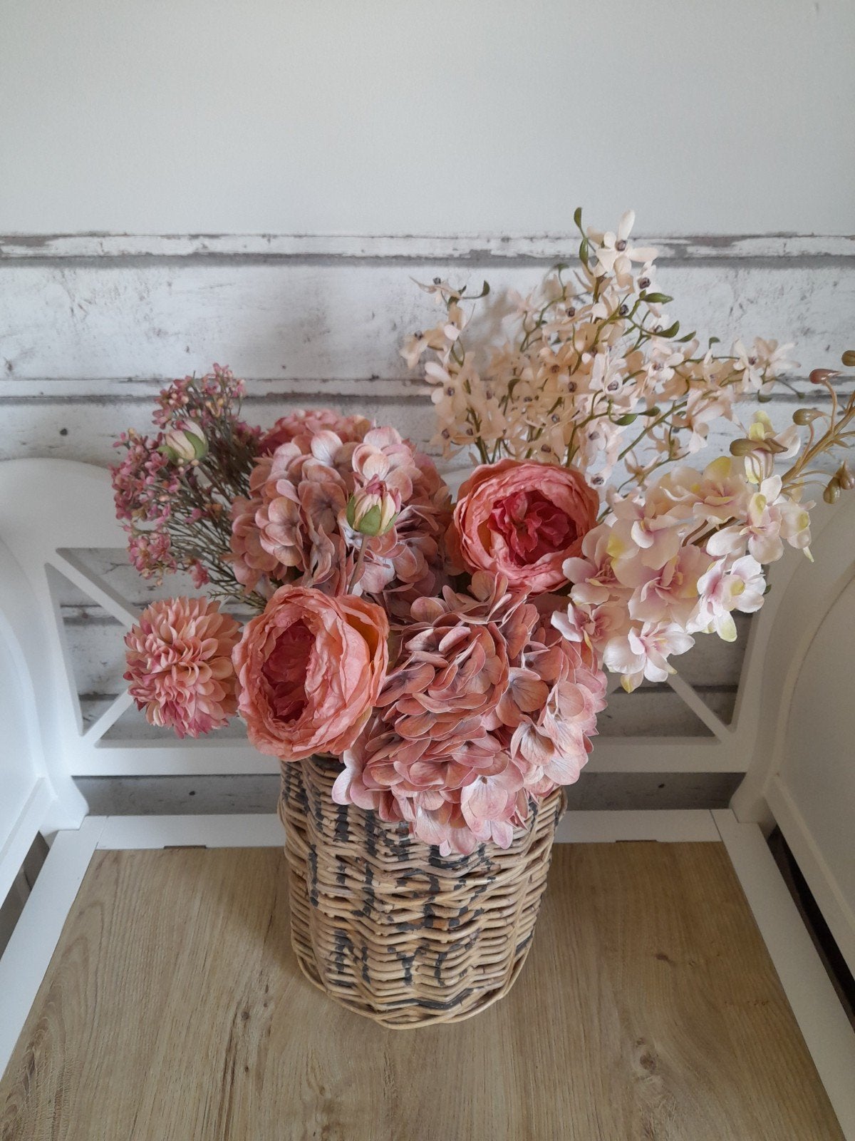 Silk-ka kunstbloemen boeket roze, Huis en Inrichting, Woonaccessoires | Kunstplanten en Kunstbloemen, Verzenden, Zo goed als nieuw