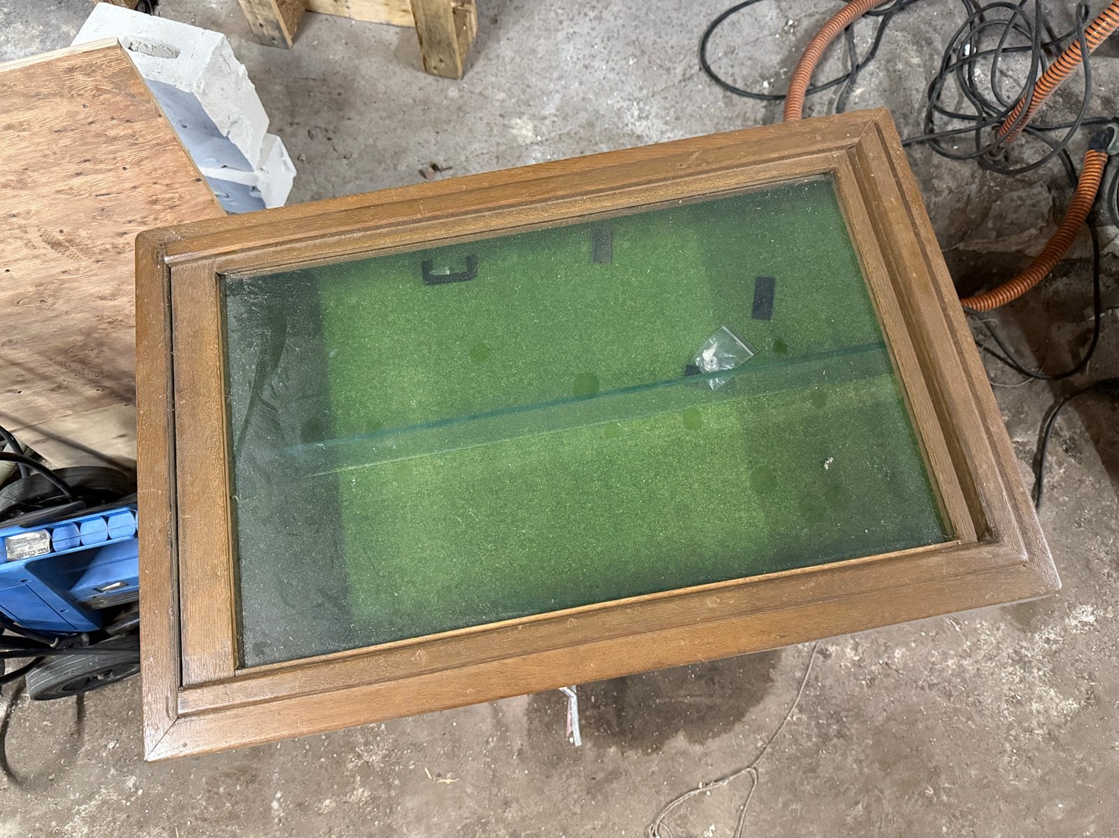 Vitrinekast vintage, Ophalen, Zo goed als nieuw, Minder dan 80 cm, Glasplaat
