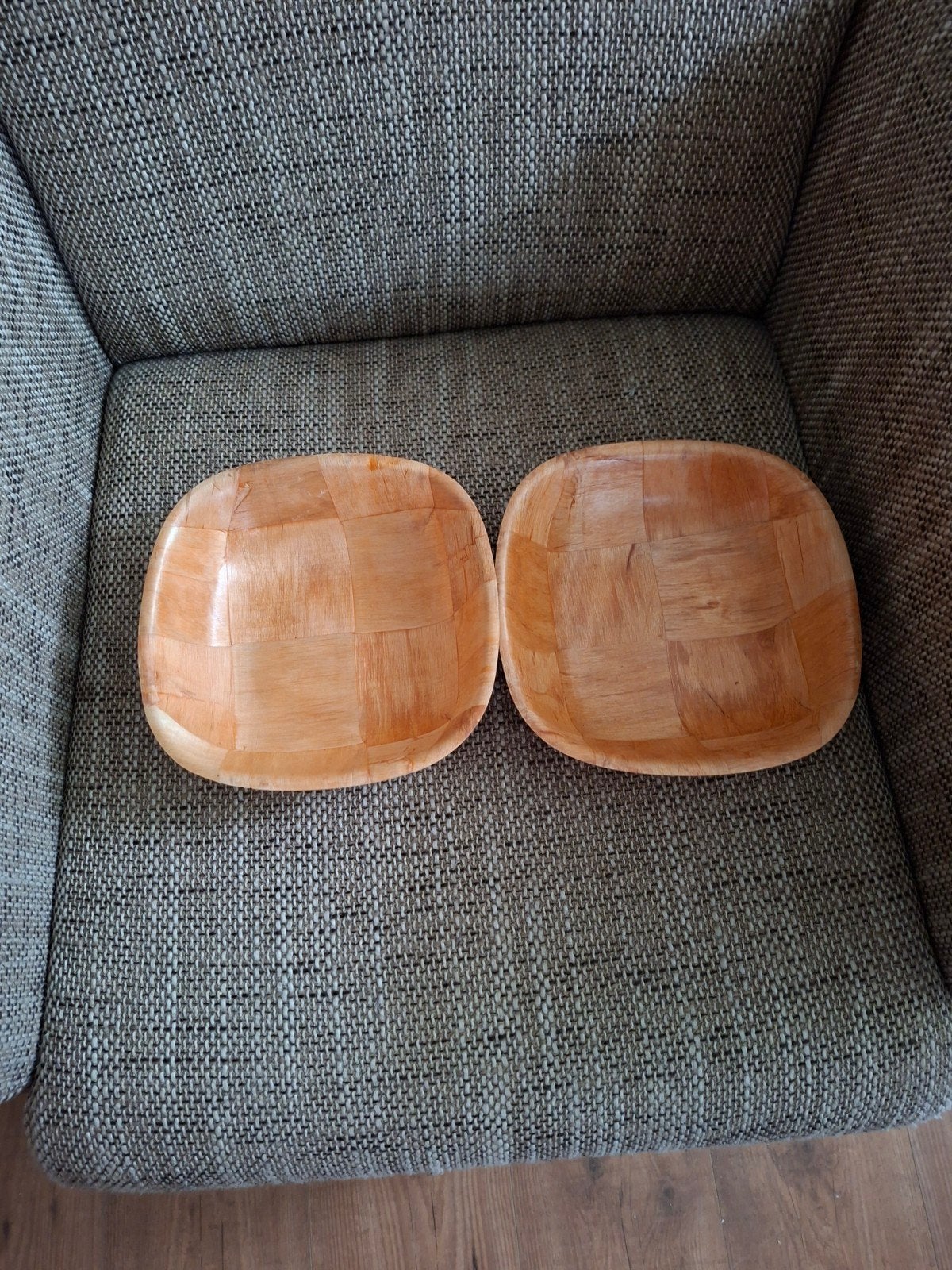 houten bakjes, Ophalen