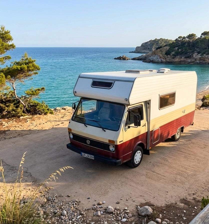 wolkswagen LT28 Camper 1978 – 89.685 km benzineBlastingvrij, Caravans en Kamperen, Campers, Chemisch toilet, Buscamper of Camperbus