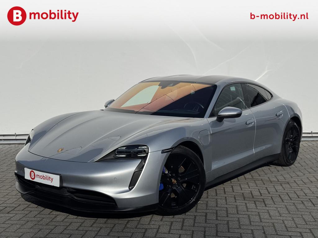 Porsche Taycan SOH 91% Dealer onderhouden! Wamtepomp Adaptiv, Auto's, Porsche, Achterwielaandrijving, Gebruikt, Zwart, 4 stoelen