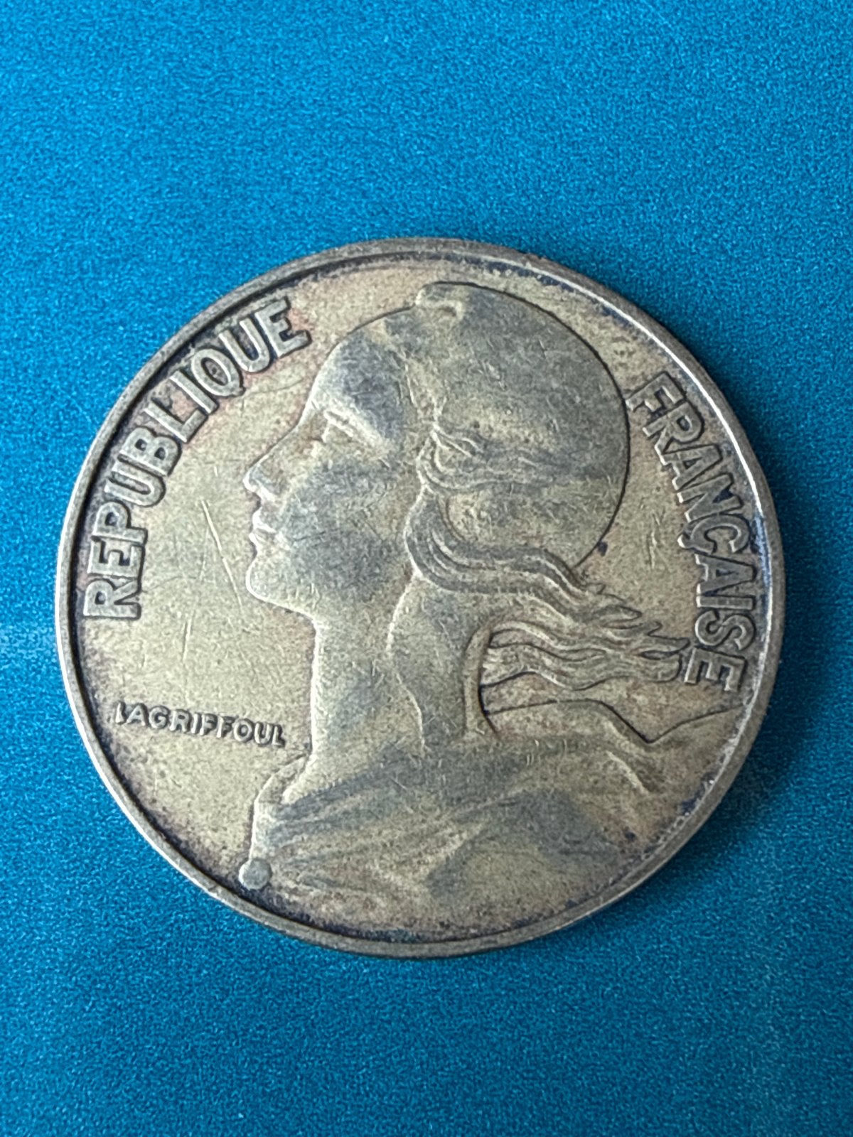 Frankrijk 20 Centimes 1963 - Marianne munt, Ophalen of Verzenden, Frankrijk, Losse munt
