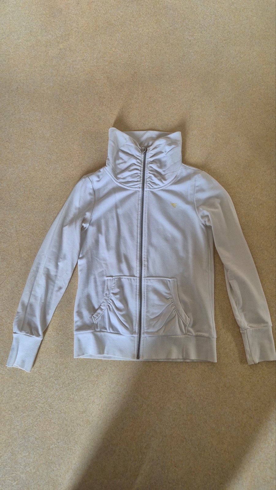 Esprit vest met hoge kraag - Maat S, Wit, Ophalen of Verzenden, Zo goed als nieuw, Maat 36 (S)