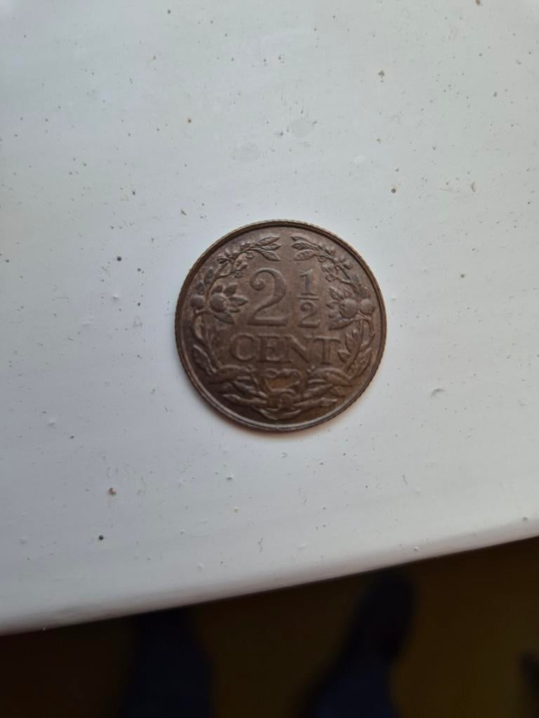 Mooi oud muntje van2,5 cent uit 1941, Postzegels en Munten, Munten | Nederland, Ophalen