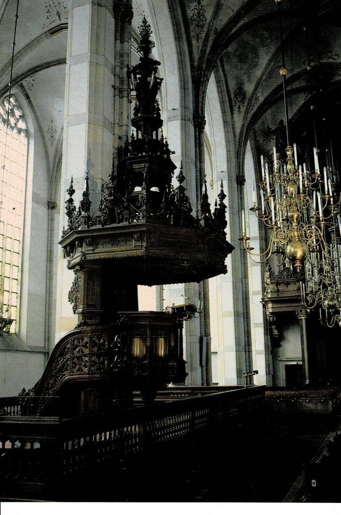 Zwolle, interieur Grote Kerk, Ophalen of Verzenden, 1960 tot 1980, Ongelopen, Overijssel