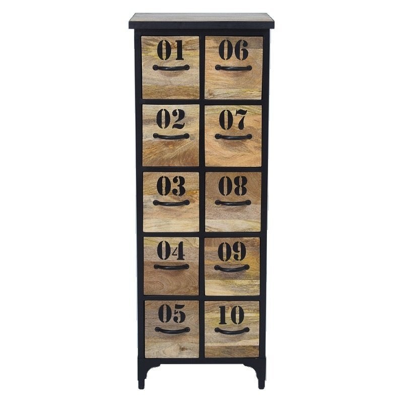 Industriële Retro Vintage Mango Houten Ladekast Balinees, Overige houtsoorten, Minder dan 50 cm, Info@dehanzeherten.nl, De Hanze Herten BV